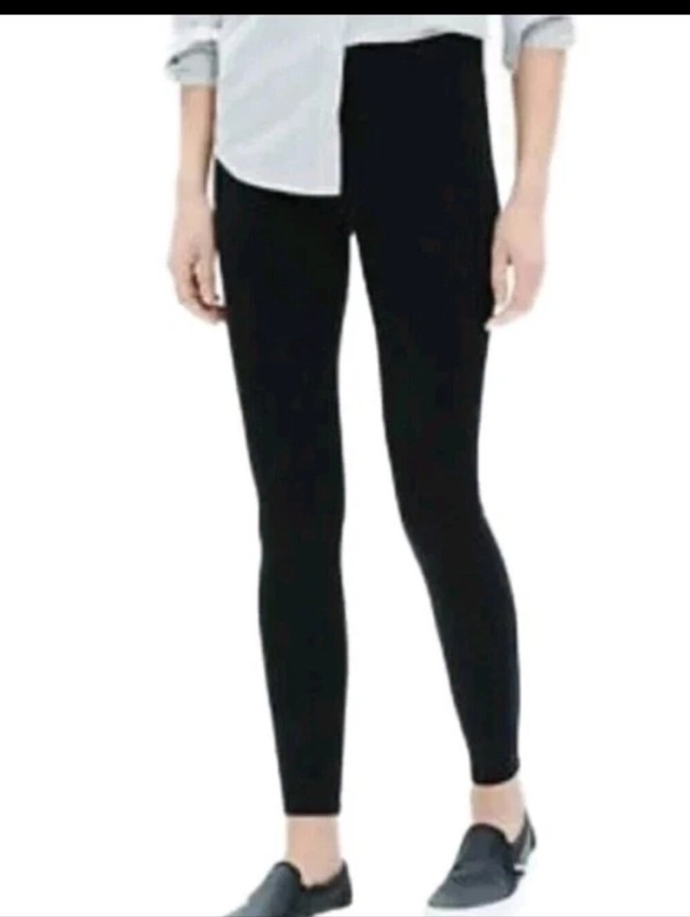 Madewell Black High-Rise Cotton Blend Leggings Size M 26" Inseam